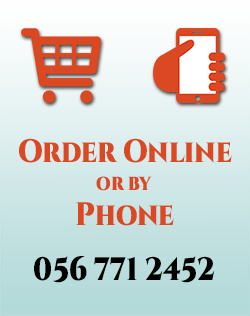 Order online or by phone